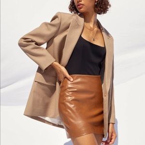 Aritiza leather skirt